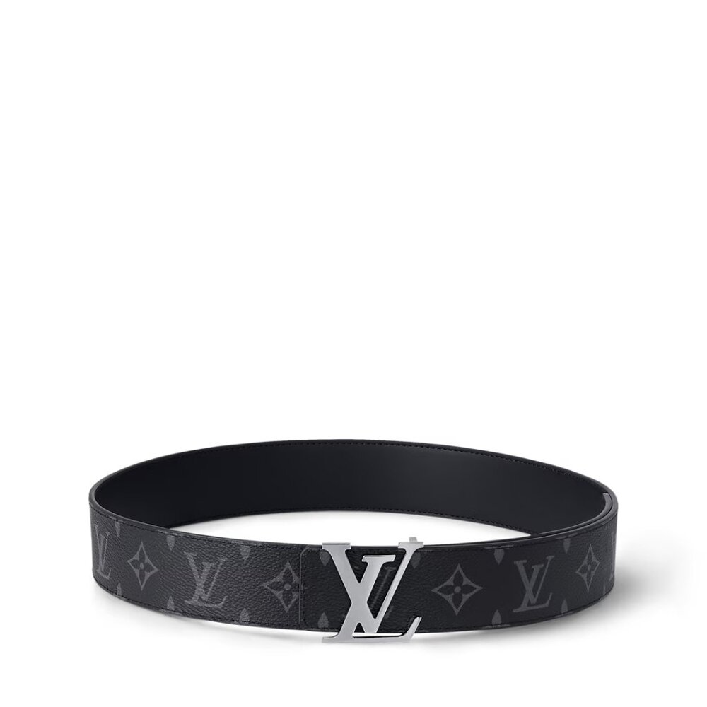 Louis Vuitton LV Initiales Silver Buckle Reversible Belt